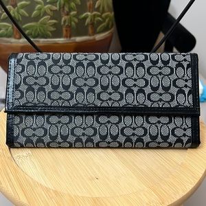 New condition Coach Monogrammed Long Wallet